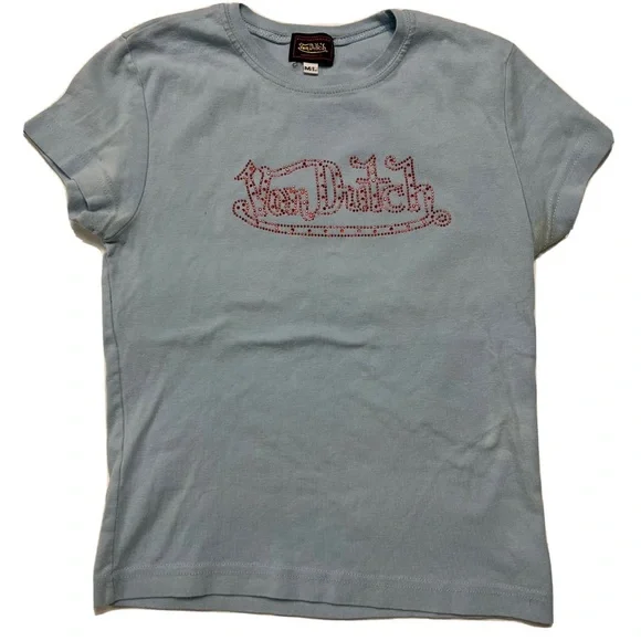 トップス DIANTE RHINESTONE VINTAGE TEE Rhinestone Retro Tee – HoodShark Clothing